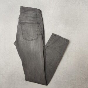 Warp+Weft Jeans Mens 30x32 Gray Skinny Extra-Slim HND Tokyo Smoke Stretch Denim